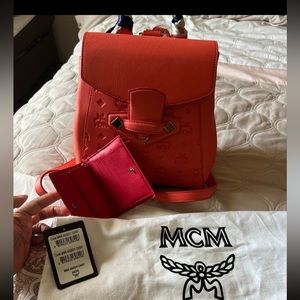 MCM backpack and wallet